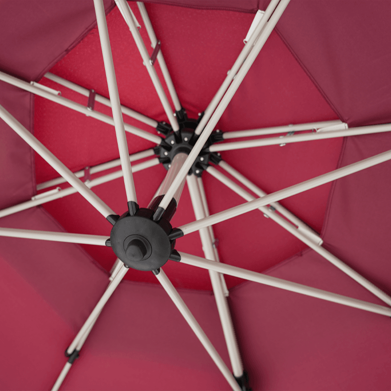 Iron Pole Roman Umbrella Patio Offset Lightweight Parasol